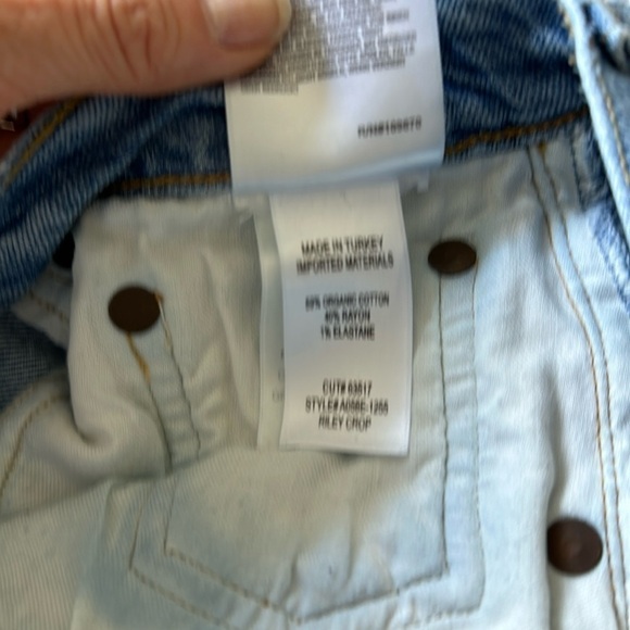 AGOLDE Riley High Rise Straight Crop Jean Size 27 in volt - Picture 10 of 13